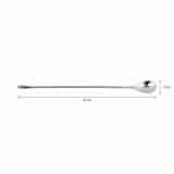 Krumble barlepel zilver