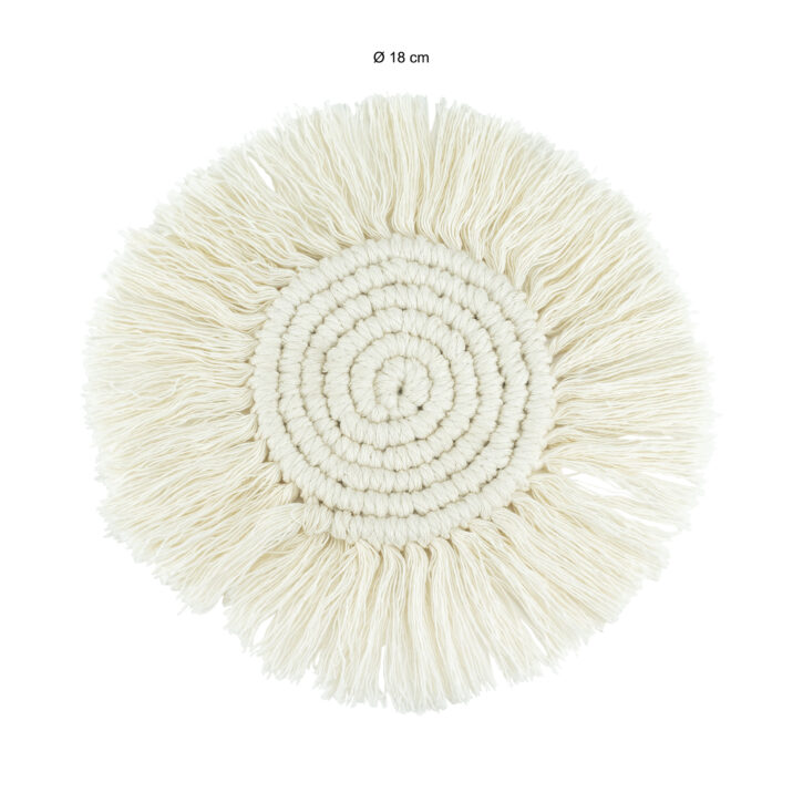 Pannenonderzetter macramé van katoen