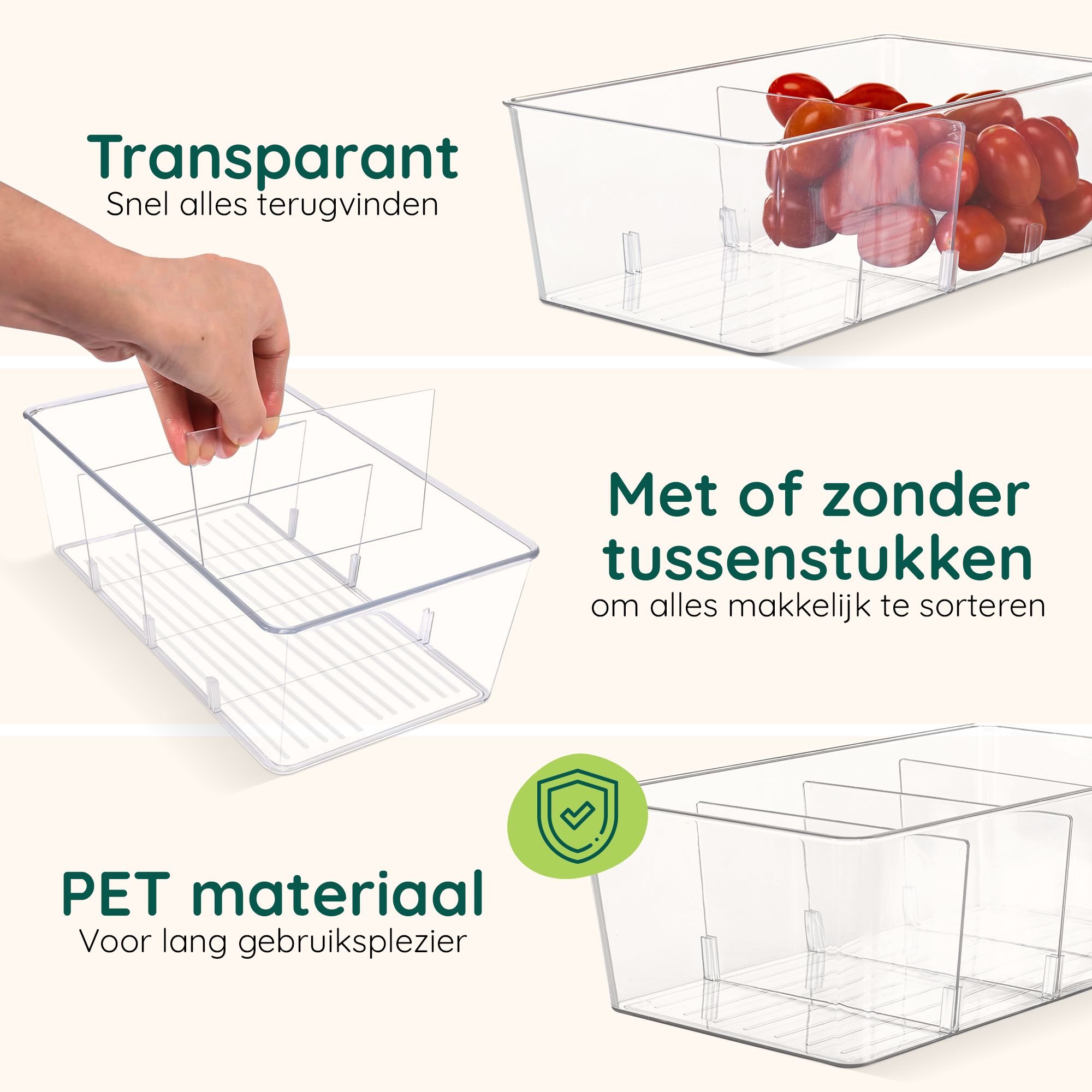 Koelkast organizer set afbeelding 3