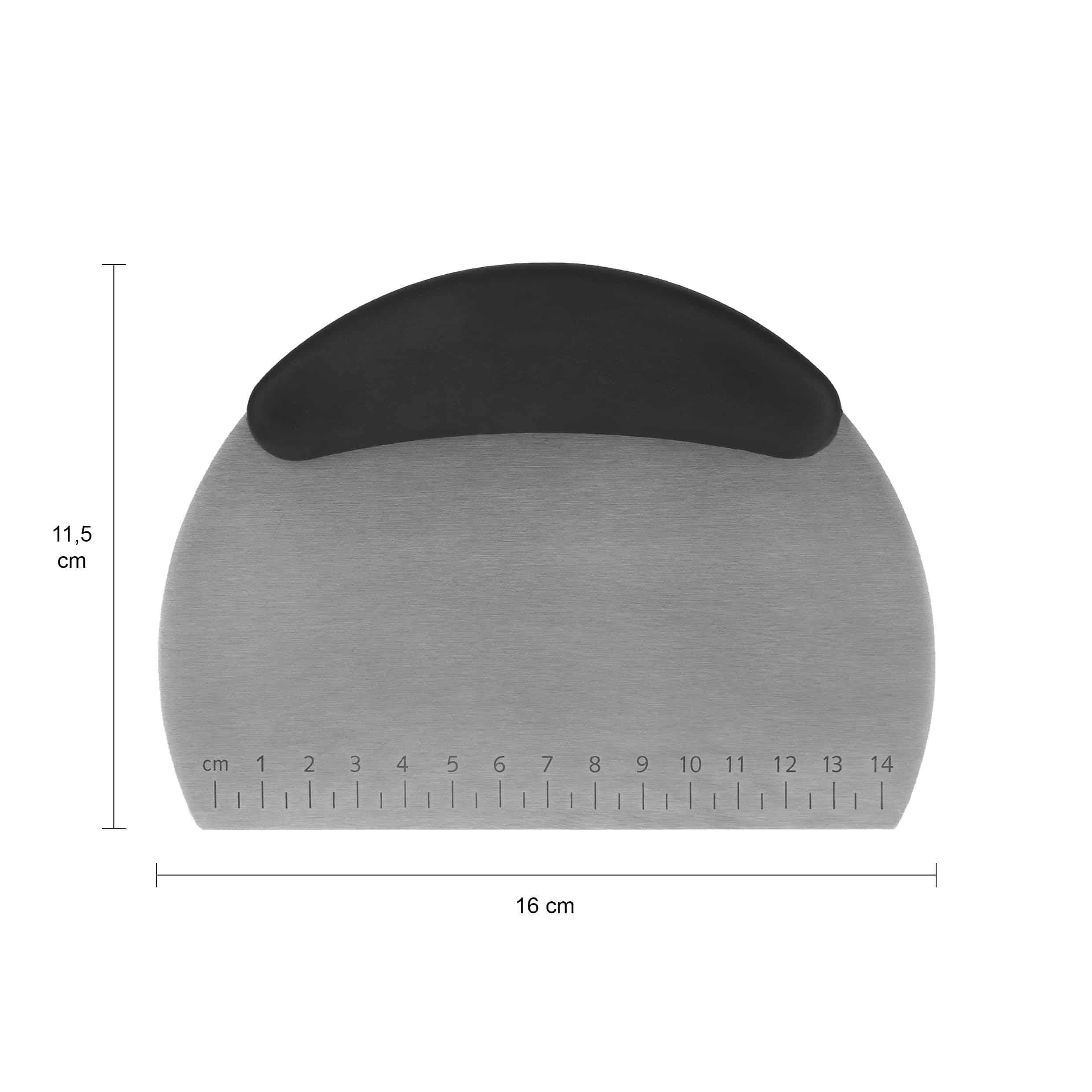 Afmetingen metalen deegschraper