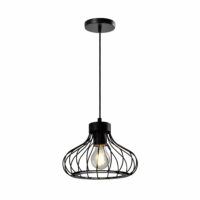 zwarte moderne draadlamp