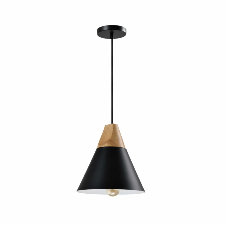 kegelvormige lamp met een diameter van 22 cm