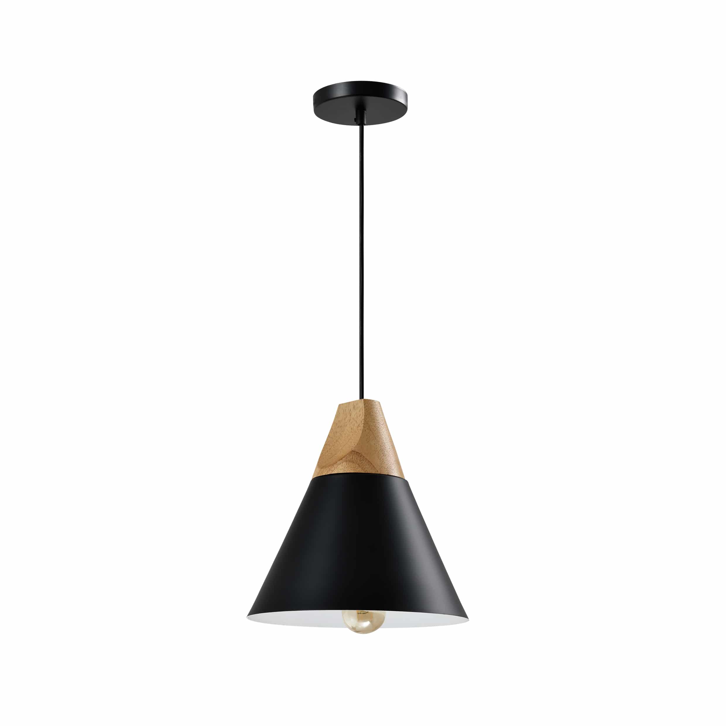 kegelvormige lamp met een diameter van 22 cm