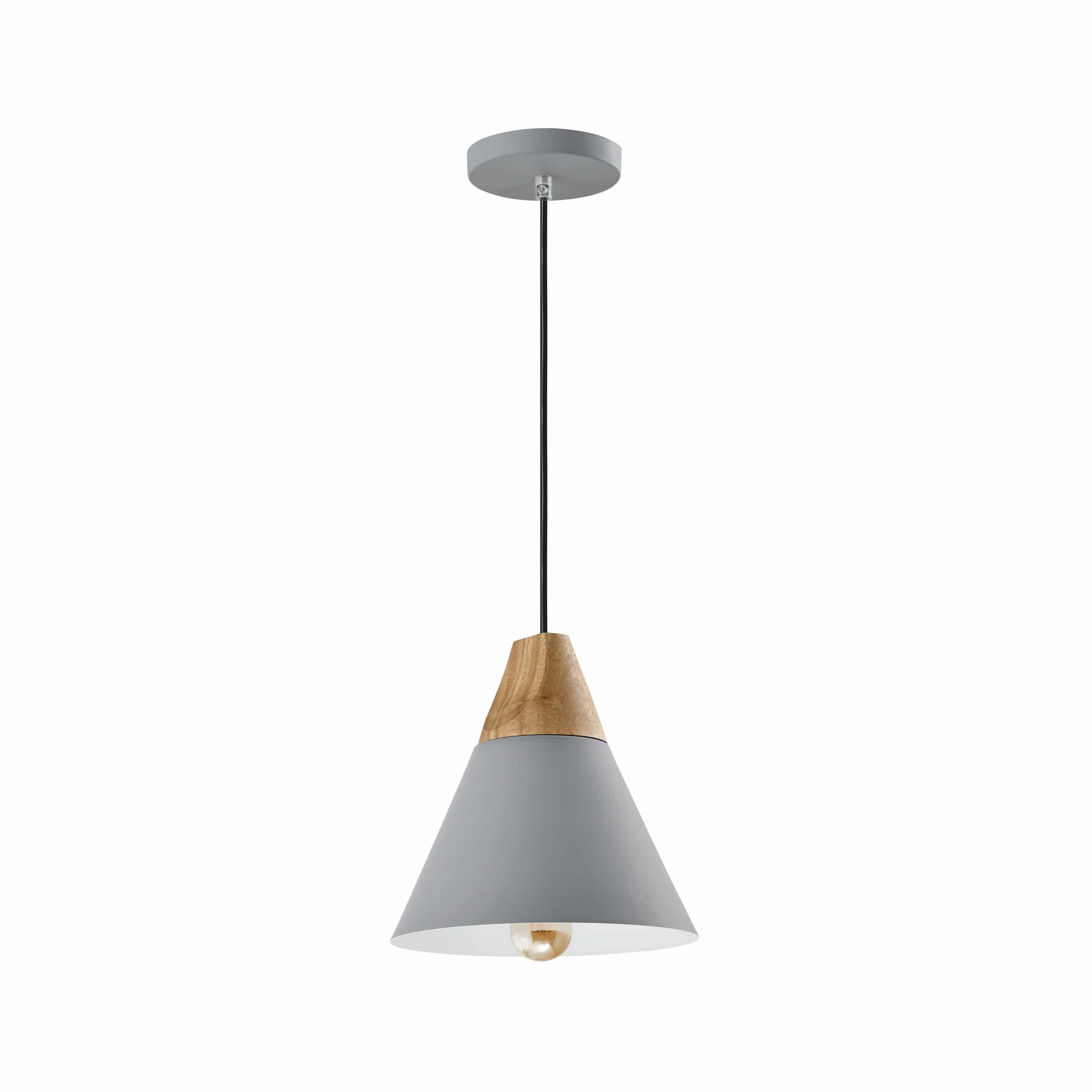 Grijze hanglamp voor in de woonkamer, keuken of slaapkamer