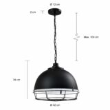 Landelijke hanglamp met een diameter van 42 cm