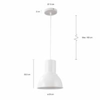 Ronde lampenkap in het wit