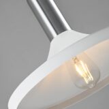 Wit met zilveren lampen