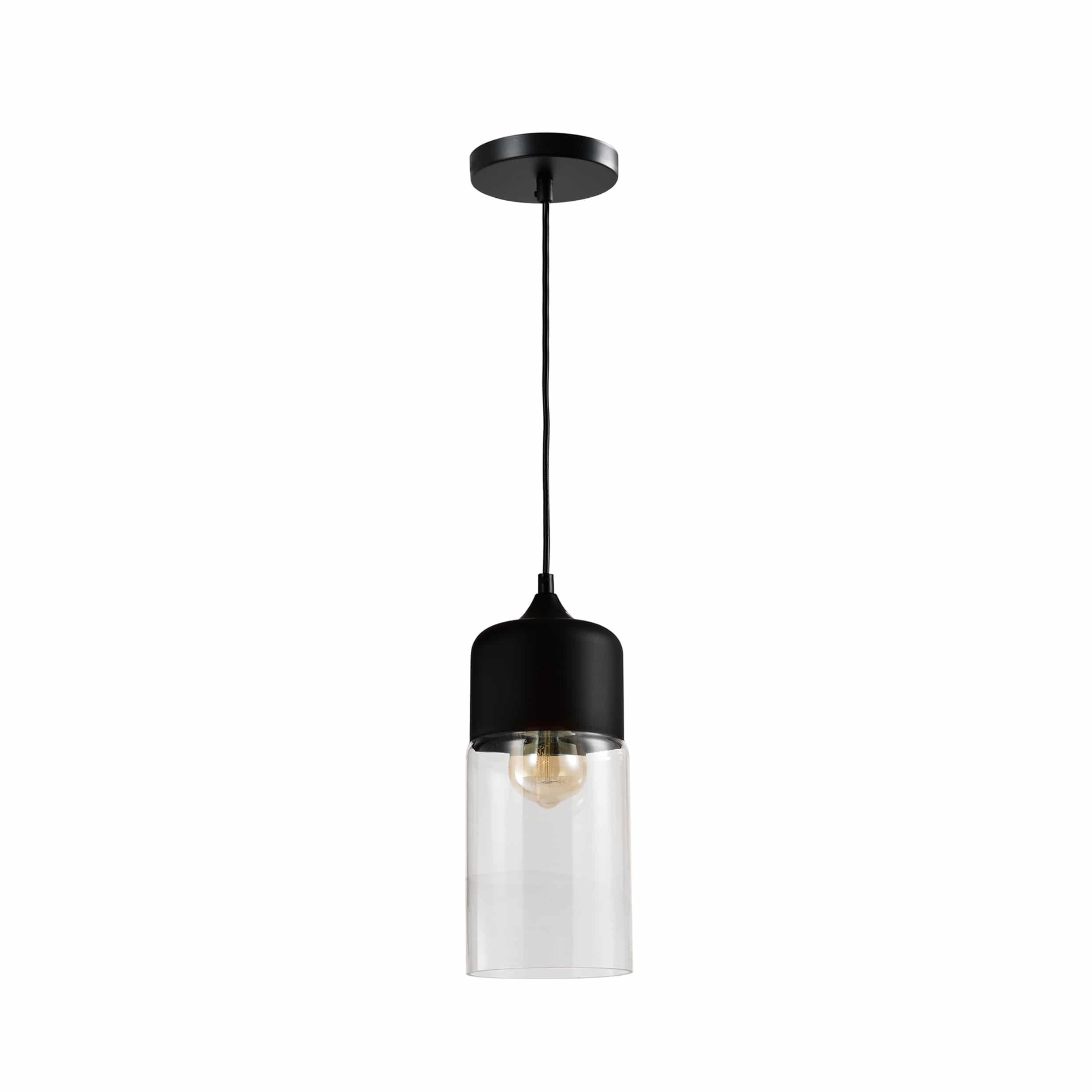 Hanglampen van metaal en glas