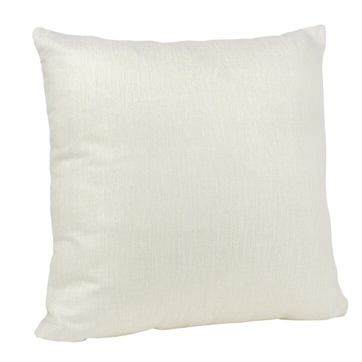 Achterkant van de zwart beige kussen