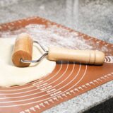 Bruine bakmat voor gebak